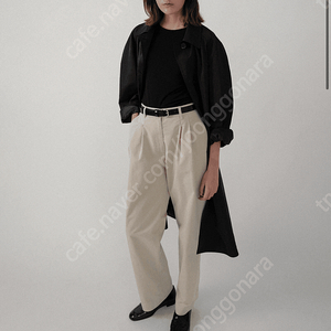 낫띵리튼 Marta double tuck pants 라이트베이지 S 새상품