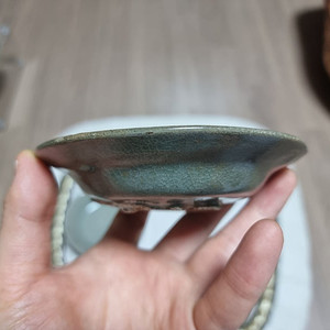 고미술품 고려시대 초기 양각 접시 도자기 진품 24만원