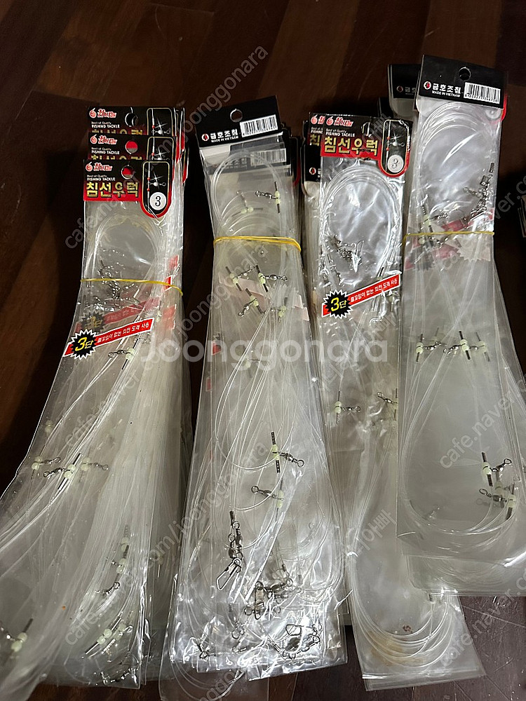 침선 채비 100호 봉돌 2단 채비 3단채비 외바늘--2