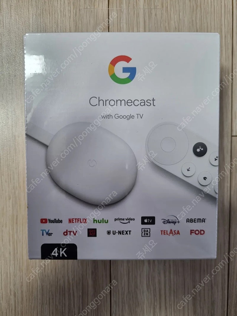 [미개봉] 구글 크롬캐스트 4K (Chromecast with Google TV) 팝니다. 새제품. 4세대. 대구