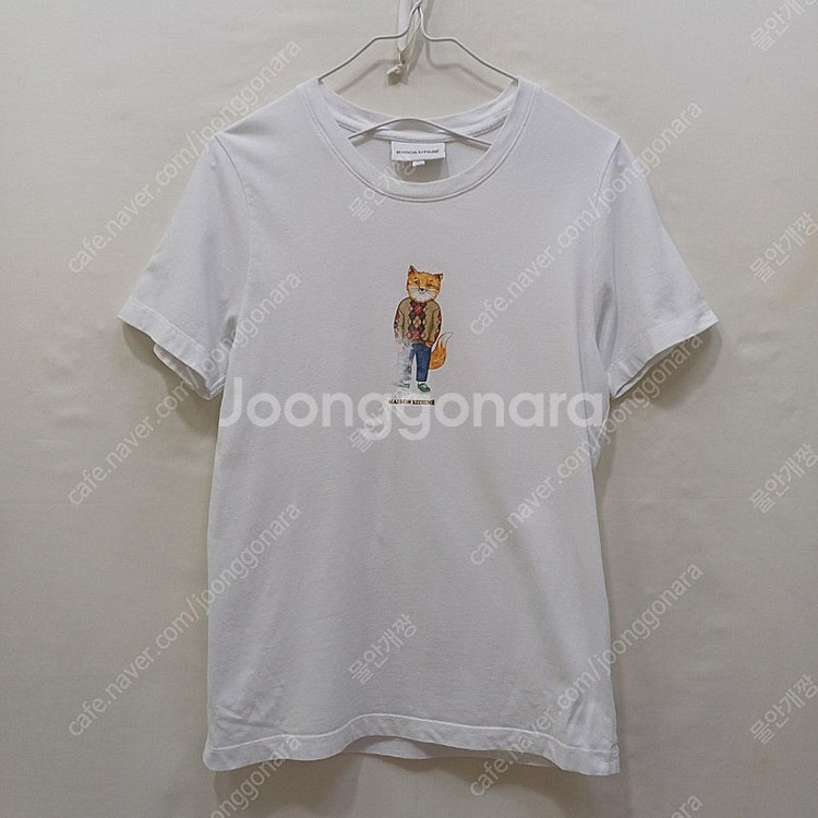 택포 삼성물산정품 메종키츠네 드레스드 폭스 라운드 반팔...--0