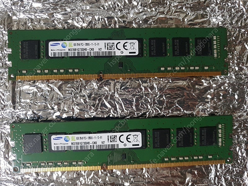삼성 RAM 8GB DDR3 12800 양면램 2개(1개당 1.7만) 서울구로