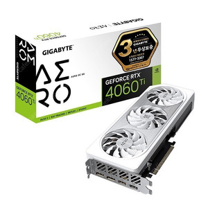 [GIGABYTE] GeForce RTX 4060 Ti AERO OC D6 8GB 제이씨현