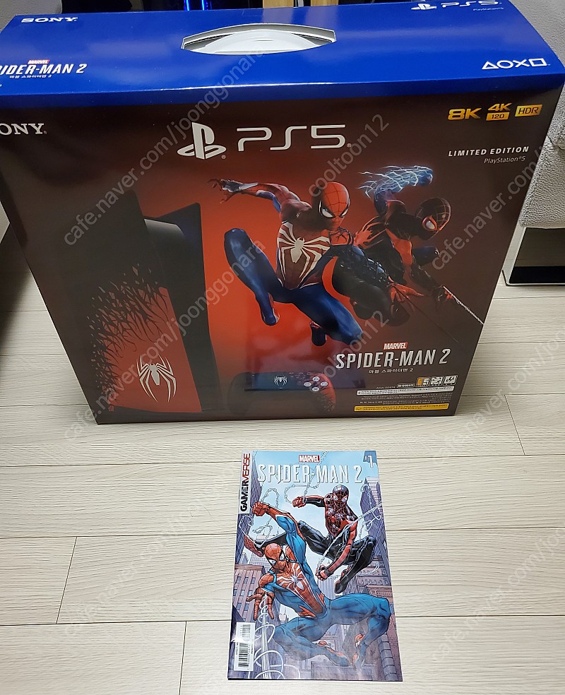 PS5 디스크버전 스파이더맨 2 한정판 코스믹북 포함 미개봉