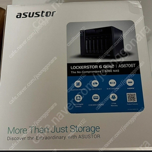 ASUSTOR LOCKERSTOR 6 Gen2 AS6706T 하드 미포함 나스 NAS 정발 미사용새제품