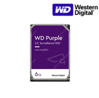 WD Purple 6TB HDD WD64PURZ 미개봉 새상품 하드디스크 6테라 웬디퍼플6테라