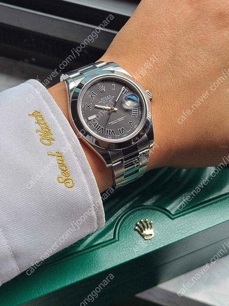 [정품] 롤렉스 데이저스트 41 그레이 윔블던 다이얼 (Rolex Datejust 41 Grey Roman)