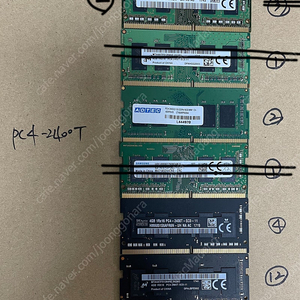 노트북 메모리 램 RAM DDR4 4GB PC4-2400T