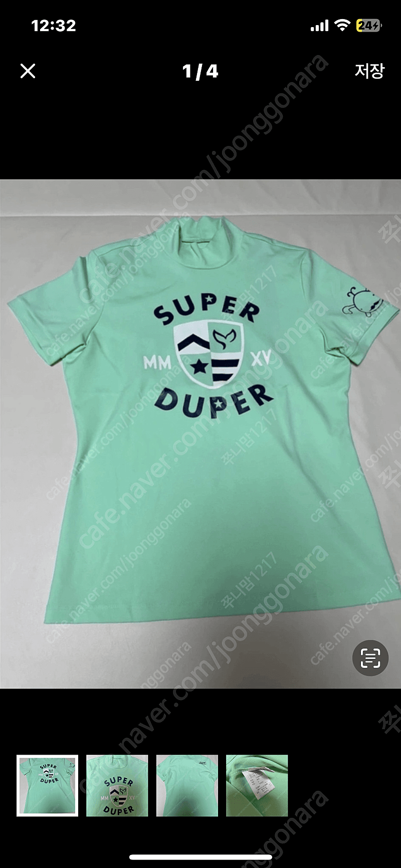 슈퍼두퍼 여성 골프웨어 티셔츠