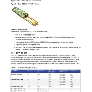 Cisco 40G QSFP CSR4 모듈 팝니다.(4개) 새제품Cisco 40G QSFP CSR4 모듈 팝니다.(4개) 새제품