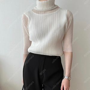 플리츠플리즈(pleats please) sheer top