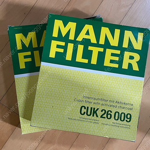 폭스바겐 골프 만필터 (mann filter) CUK 26 009판매합니다.