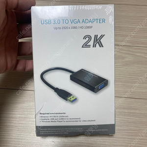 USB3.0 VGA adapter 새상품 판매합니다. (무료배송)​