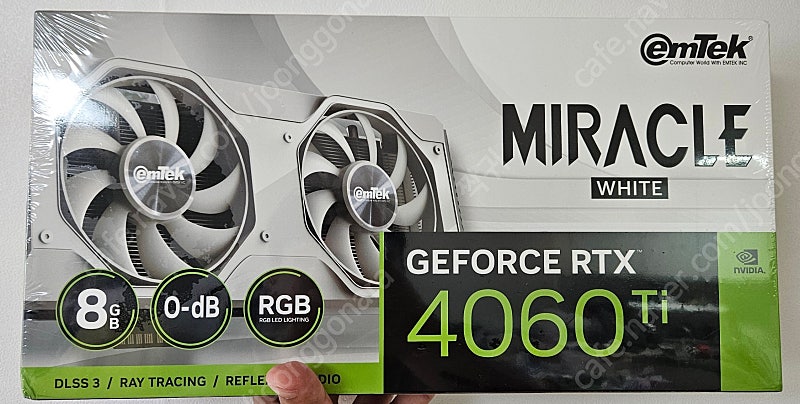 [이엠텍] RTX 4060TI 미개봉 새상품 그래픽 카드 팝니다.(택포)