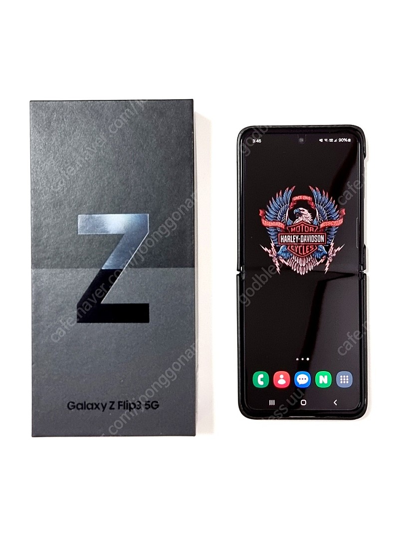 (자급제) 갤럭시 Z플립3 블랙 새제품급 풀박스+삼성 정품 케이스 2종