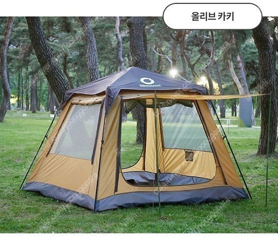 로티캠프 빅스퀘어 원터치 텐트 5~6인용