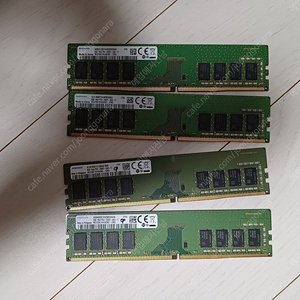 삼성 DDR4 PC4-19200 2400T 8GB 4개 팝니다.