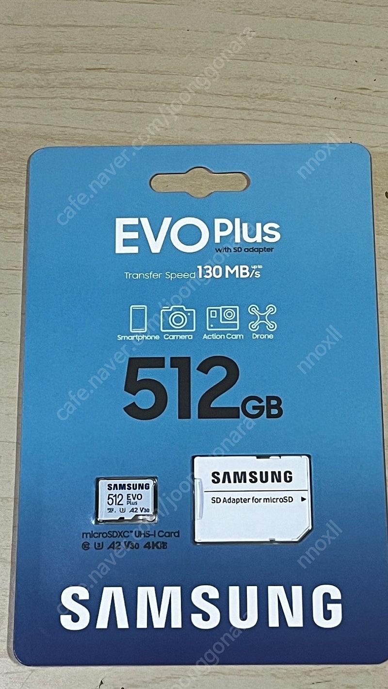 삼성 정품 evoplus 마이크로 SD 512g 메모리카드 미개봉 새상품