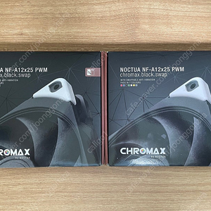 녹투아 흑투아 NOCTUA NF-A12X25 PWM chromax.back 2개