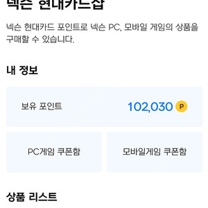 넥슨캐시 21만8천원