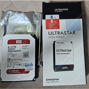 NAS용 WD RED 8TB HDD(WD80EFZX), Seagate 4TB 하드디스크