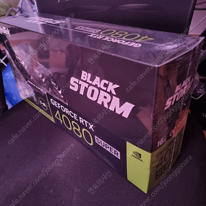 이엠텍 RTX4080 BLACK STORM OC 16GB 미개봉 팝니다