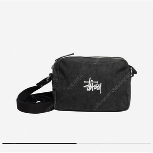 스투시 캔버스 사이드 파우치 워시드 블랙(Stussy Canvas Side Pouch Washed Black)