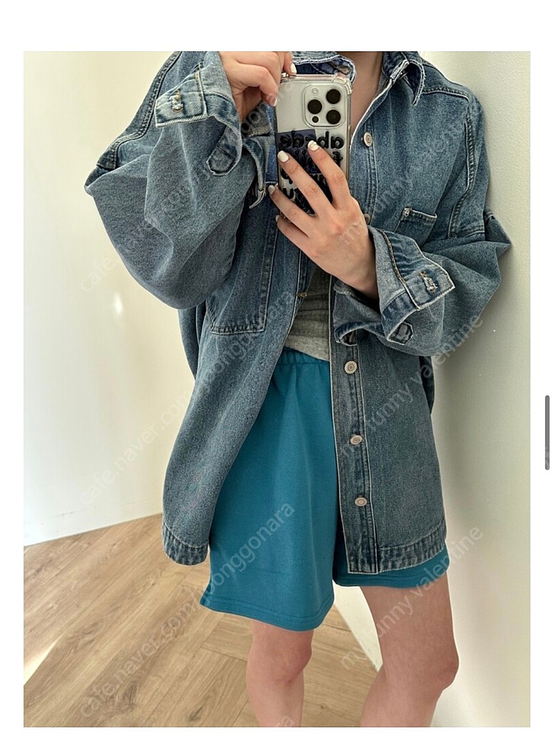 베러파트 오버핏 데님자켓