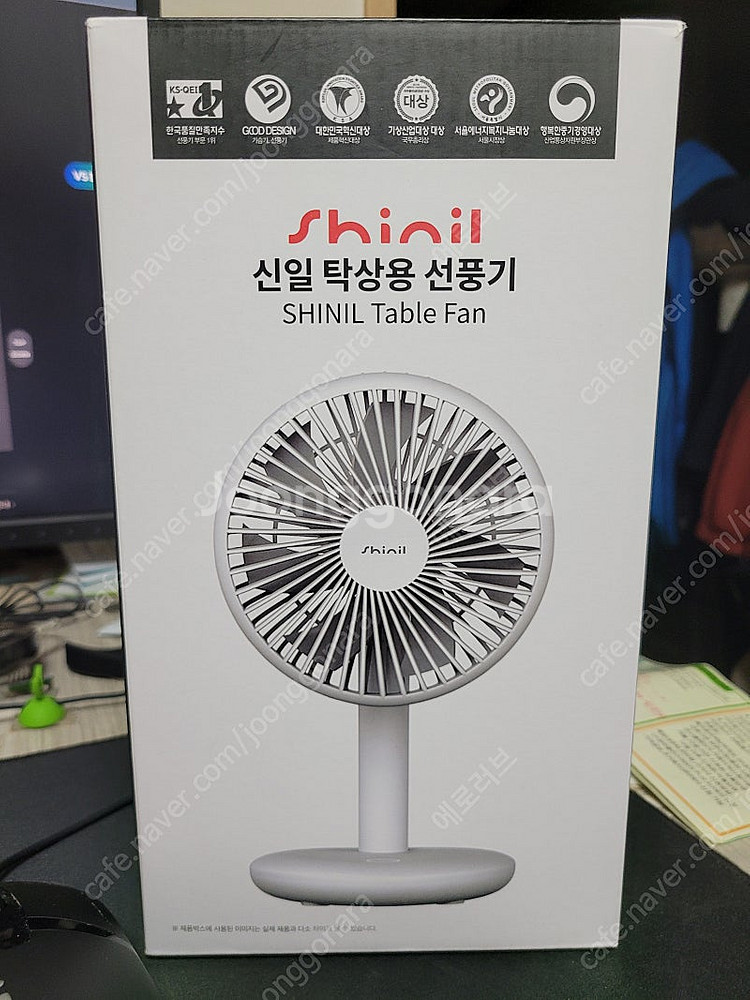 미사용 신일 탁상용 선풍기 BLDC모터 7엽 날개 C타...--0