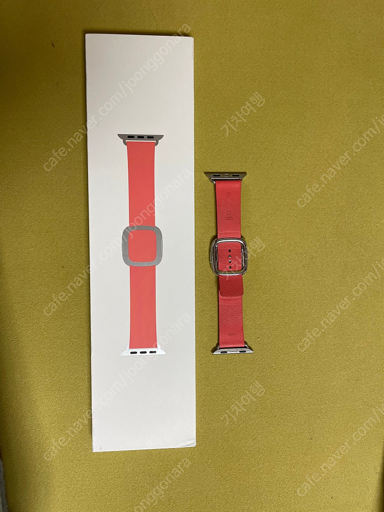 애플워치 가죽스트랩 모던버클 핑크시트러스 40/41mm용 (M)--2