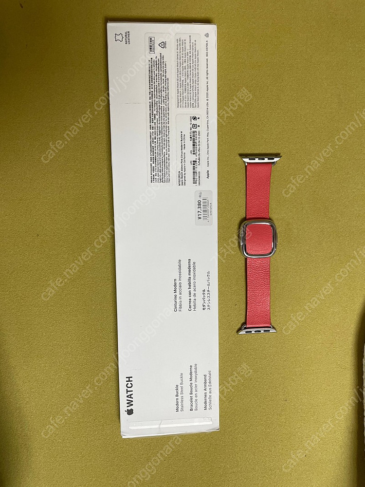 애플워치 가죽스트랩 모던버클 핑크시트러스 40/41mm용 (M)--3