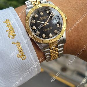 [정품] 롤렉스 데이저스트 썬더버드 18K 옐로우골드 콤비 블랙 10P (Rolex Datejust Thunderbird Black 10P Diamond 18K Two-Tone)