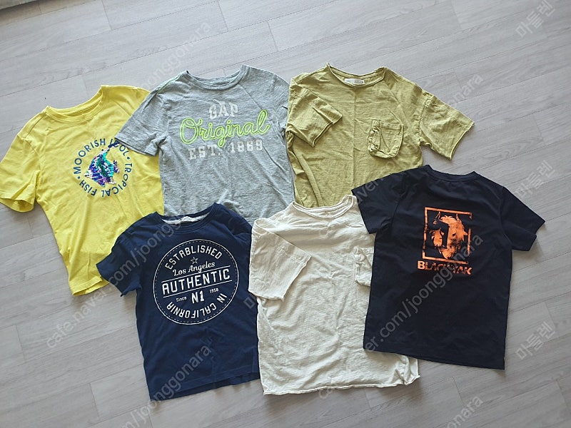 남아 130 사이즈 브랜드 반팔 티셔츠 일괄 (+드림)