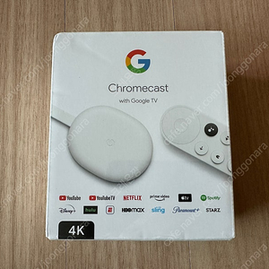 구글 크롬캐스트 4K 스노우 미개봉 새제품