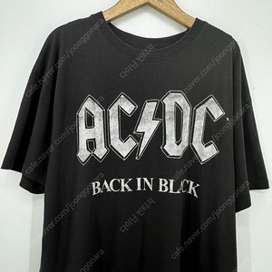 H&M 에이치엔엠 ACDC 프린팅 반팔 (M size / BLACK)