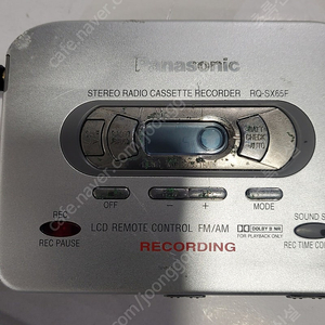 파나소닉워크맨 RQ-SX65F =수리및부품용 라디오작동 2회 판매