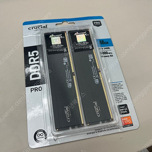 마이크론 DDR5 6000 CL48 PRO 패키지 대원씨티에스 48GB(24Gㅠx2)