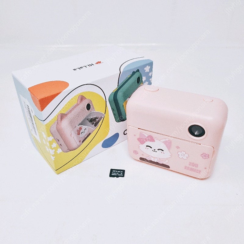 [리퍼] 하이라라 프린트 어린이 카메라 32g포함 / 큐티캣 (핑크)