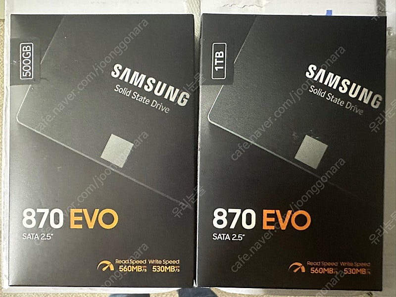 미개봉 삼성 evo870 500g , 1TB 팝니다.