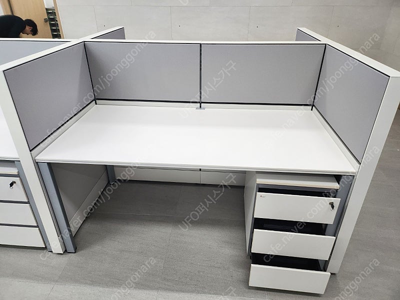 퍼시스 책상 + 이동서랍 세트 FX-1 1400,1600 -사무용,사무실책상, 학생책상