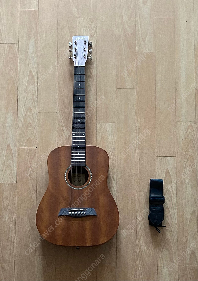 S.yain 주니어 기타(일본산 통기타)+기타 어깨끈(새제품) 팝니다.