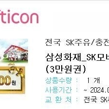 Sk 주유소 모바일 3만원권