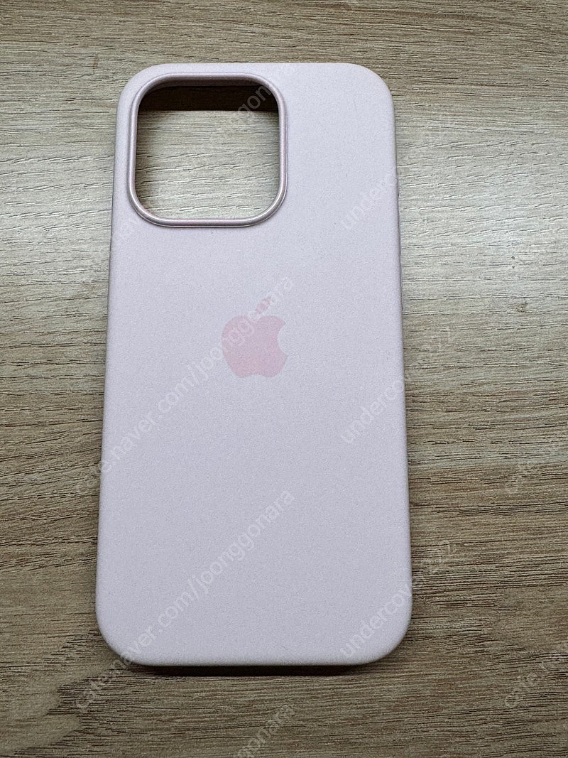 아이폰 15pro 정품 실리콘 케이스(핑크)