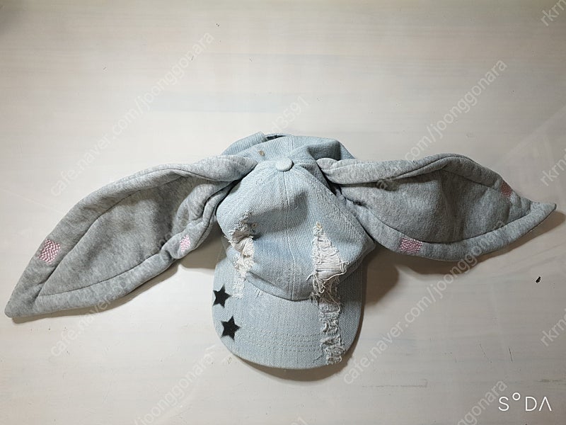 토끼귀 모자 귀여운 청모자 스냅백 야구모자 토끼