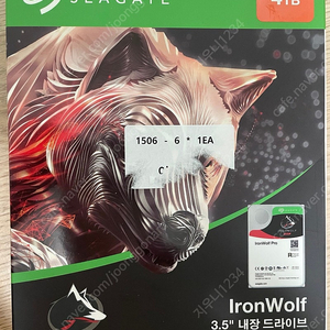 씨게이트(Seagate) 아이언울프(IronWolf) Pro 7200/256M 4TB 미개봉 새상품 정품 판매합니다.