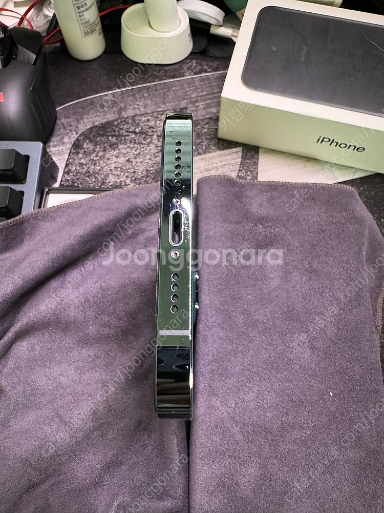 아이폰12 프로맥스 퍼시픽블루 128gb 자급제폰 판매...--7