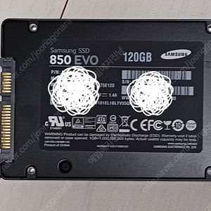 삼성 850 EVO SSD 120GB 팝니다.