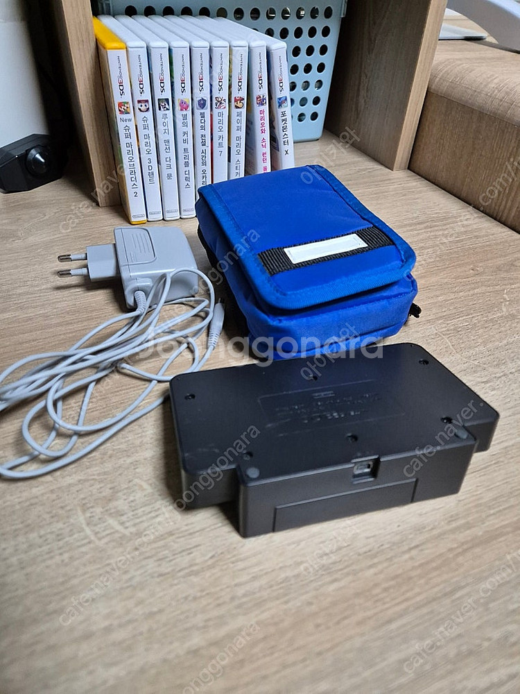 닌텐도 3DS 정발 블루,게임팩 9개 일괄--4