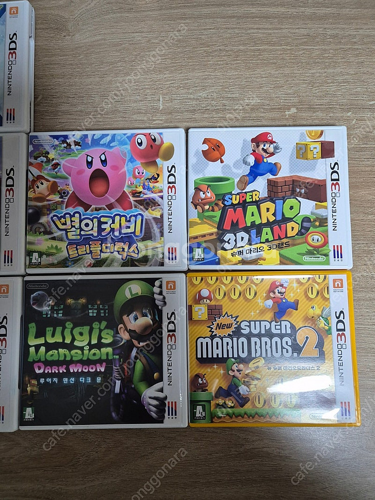 닌텐도 3DS 정발 블루,게임팩 9개 일괄--7