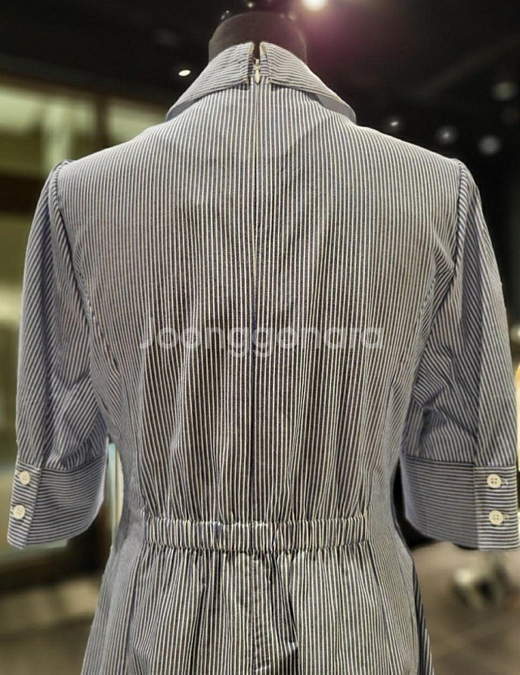 [새상품]보브(VOV) 스트라이프 셔츠 원피스 2022...--4